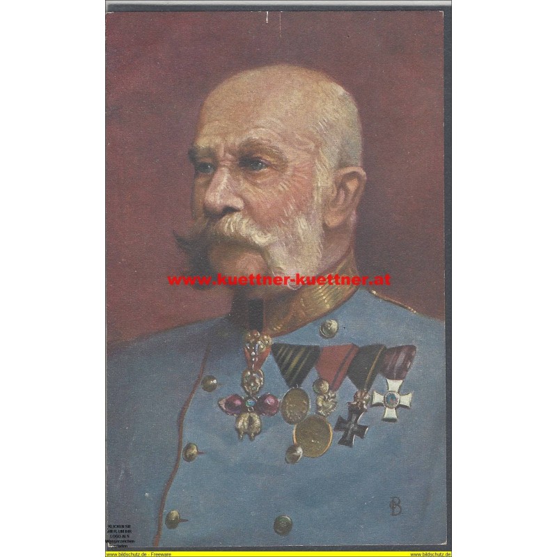 Kaiser Franz Josef I. mit Orden (B.K.W.I. 752-5)