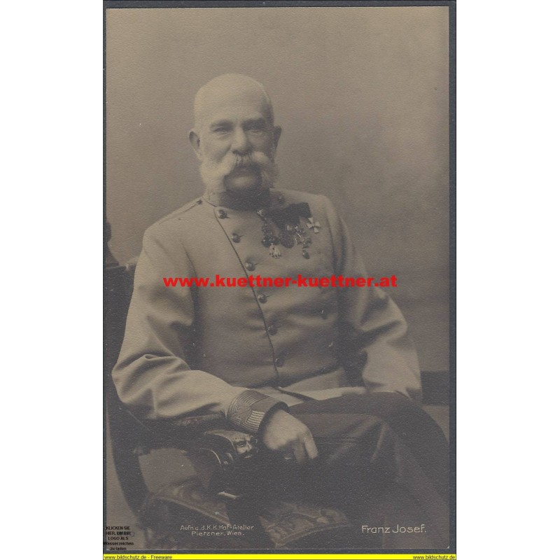 Kaiser Franz Josef I. sitzend (Atelier Pietzner) Kaiser Franz Josef I. sitzend (Atelier Pietzner)