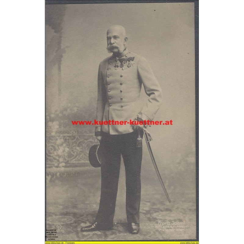 Kaiser Franz Josef stehend (Atelier Pietzner)