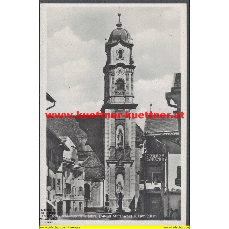 AK - Mittenwald a. Isar - Pfarrkirche (BY)