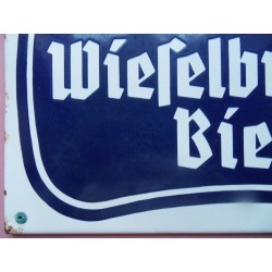 Werbetafel Wieselburger Bier