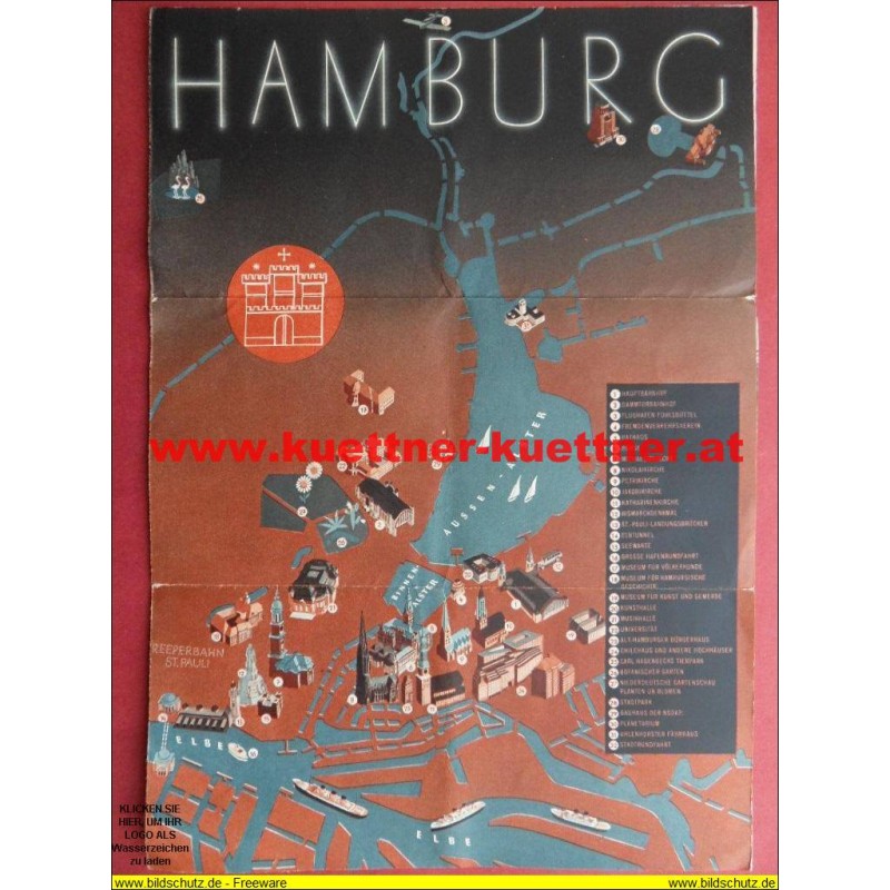 Prospekt Hamburg - 1936 Prospekt Hamburg - 1936