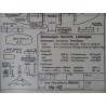 Alter Modellbauplan Jagdflugzeug Heinkel He-112