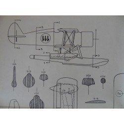 Alter Modellbauplan ital. Jagdeinsitzer Romeo Ro 44