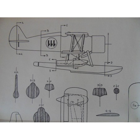 Alter Modellbauplan ital. Jagdeinsitzer Romeo Ro 44