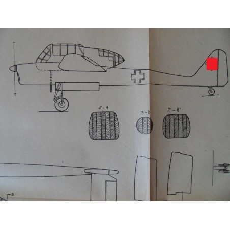 Alter Modellbauplan Nahaufklärer Focke-Wulf Fw-189