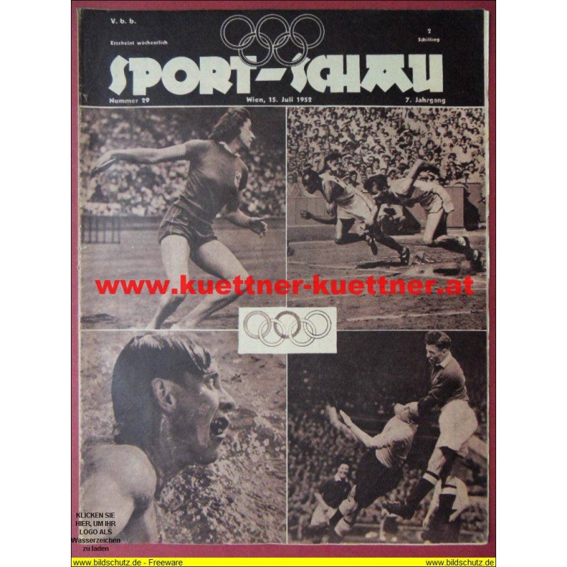 Sport-Schau Nr.29 - 15. Juli 1952 - 7. Jahrgang Sport-Schau Nr.29 - 15. Juli 1952 - 7. Jahrgang