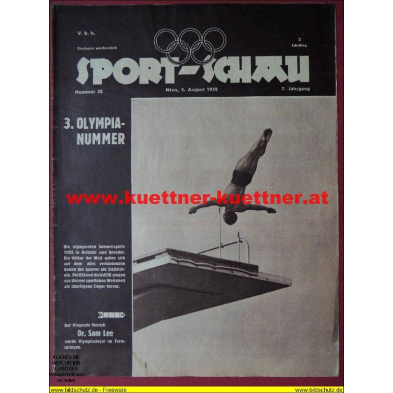 Sport-Schau Nr.32 - 5. August 1952 - 7. Jahrgang