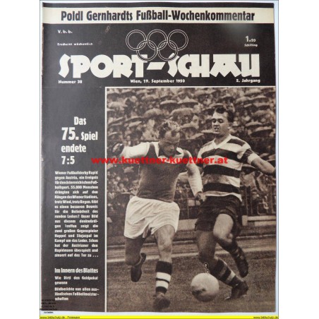 Sport-Schau Nr.38 - 19. September 1950 - 5. Jahrgang