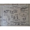 Alter Modellbauplan Jagdeinsitzer Curtiss P-36