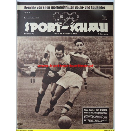 Sport-Schau Nr.47 - 21. November 1950 - 5. Jahrgang