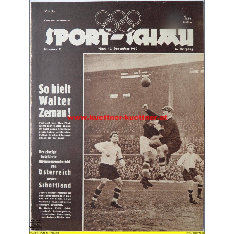 Sport-Schau Nr.51 - 19. Dezember 1950 - 5. Jahrgang