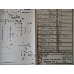 Alter Modellbauplan Japan. Jagdzweisitzer "Muster 96"