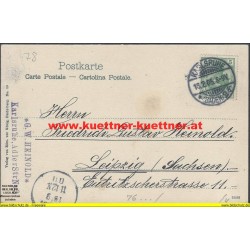 AK - Karlsruhe - Das Portal der Festhalle