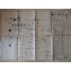 Alter Modellbauplan Japan. Jagdzweisitzer "Muster 96"