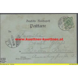 AK - Gruss aus Mannheim - Rheinbrücke 1898
