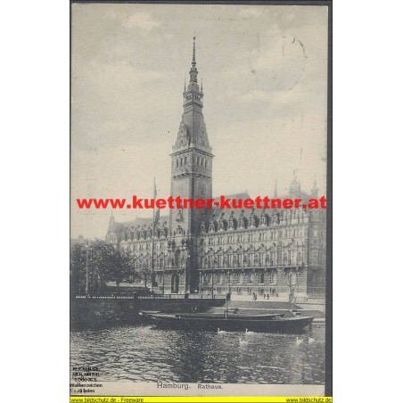 AK - Hamburg - Rathaus - 1906 (HH)