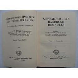 Geneaologisches Handbuch des Adels II - 1953