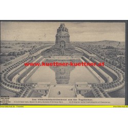 AK - Das Völkerschlachtdenkmal aus der Vogelschau
