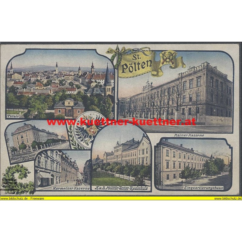 St. Pölten, Kaiser Franz Josef Kaserne, Karmeliter Kaserne, Rainer Kaserne