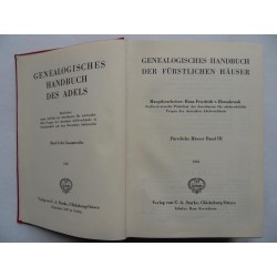 Geneaologisches Handbuch des Adels III - 1955