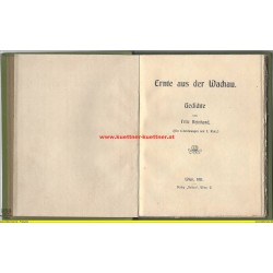 Ernte aus der Wachau - Gedichte von Fritz Reinhard (1911)