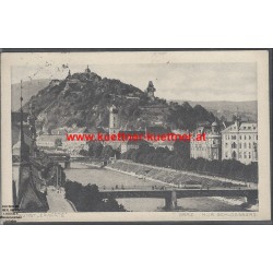 AK - Graz, Mur, Schlossberg - Künstlerkarte
