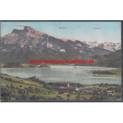 AK - Mondsee mit Schafberg und Dachstein