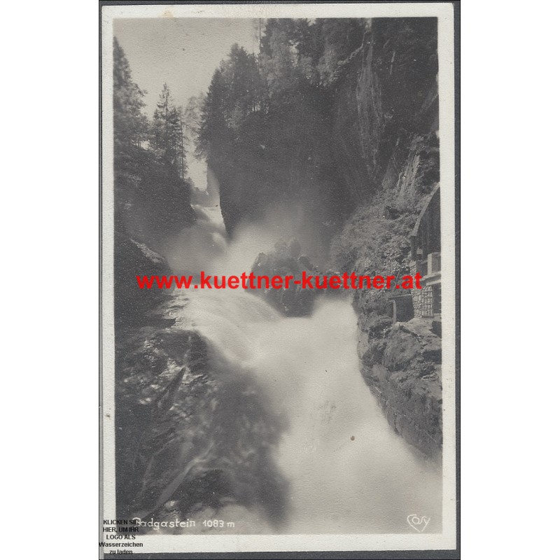 AK - Badgastein - Mittlere Wasserfall-Ansicht