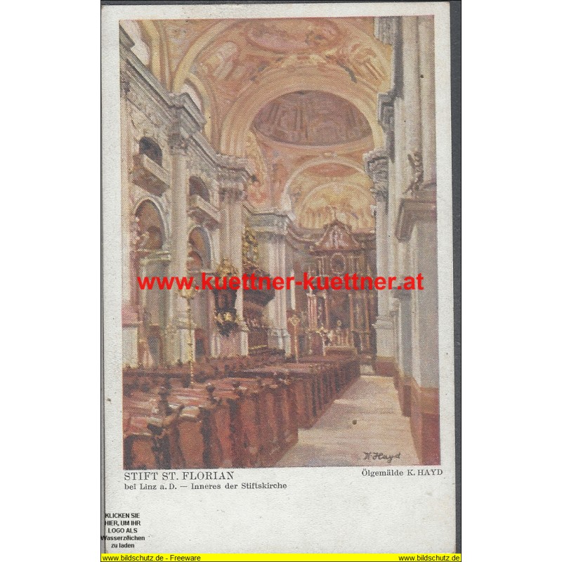 AK - Stift St. Florian - Inneres der Stiftskirche - Karl Hayd