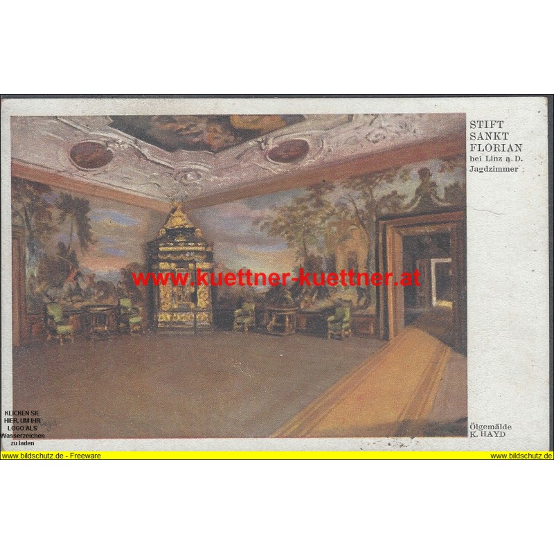 AK - Stift St. Florian - Jagdzimmer - Karl Hayd AK - Stift St. Florian - Jagdzimmer - Karl Hayd