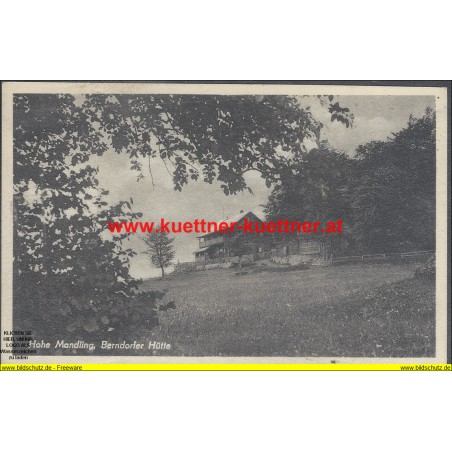 AK - Hohe Mandling, Berndorfer Hütte