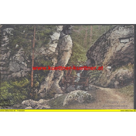 AK - Eingang zur Steinwandklamm