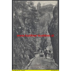 AK - Gutenstein - Lange Brücke u. Schlossruine