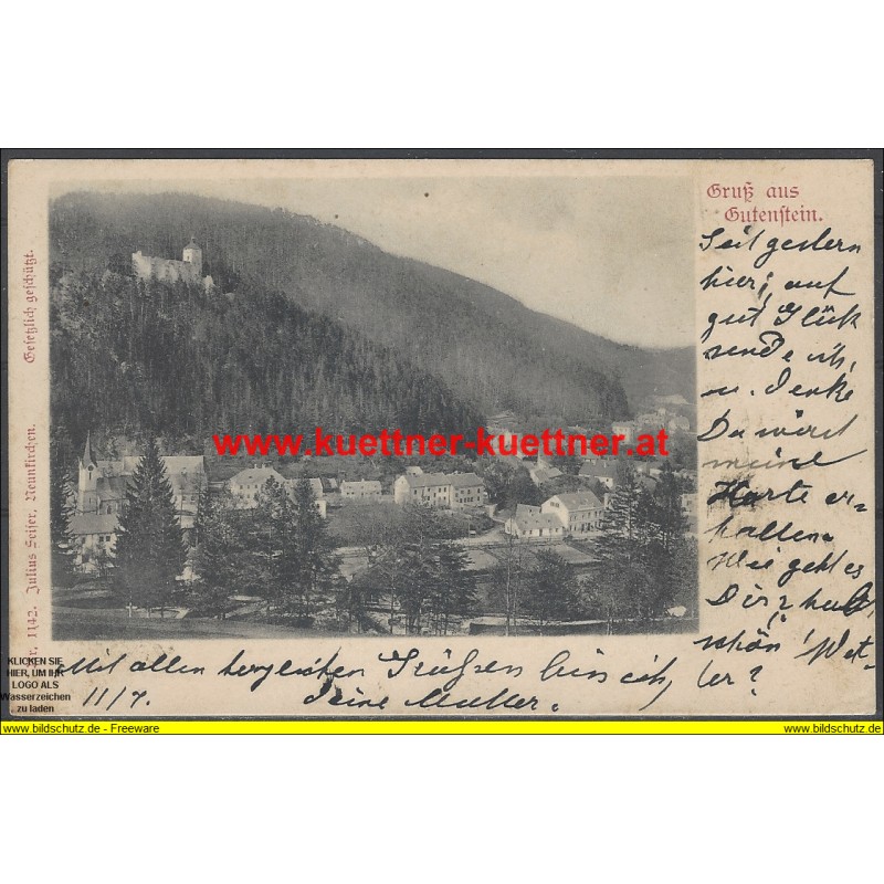 AK - Gruß aus Gutenstein