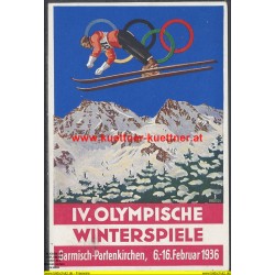 AK - Garmisch-Partenkirchen IV. Olympische Winterspiele 1936