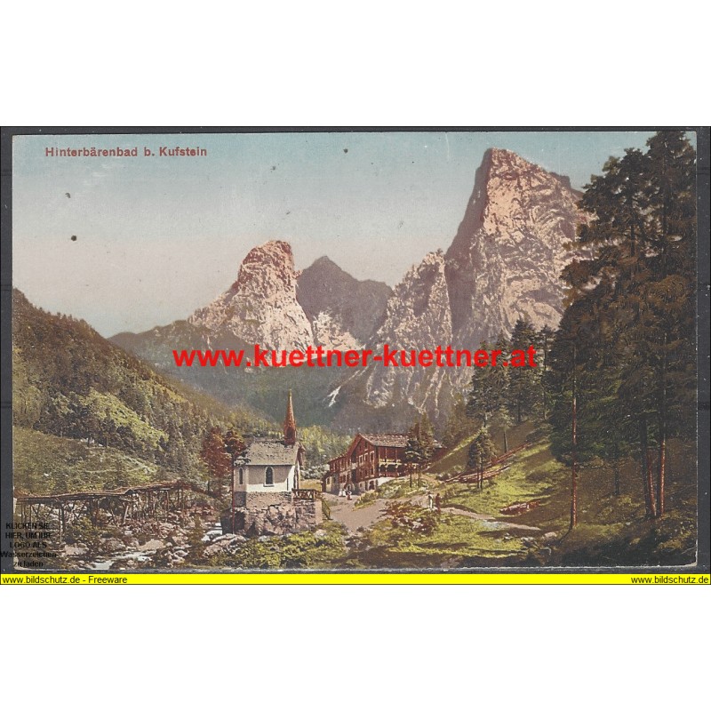 AK - Hinterbärenbad b. Kufstein AK - Hinterbärenbad b. Kufstein
