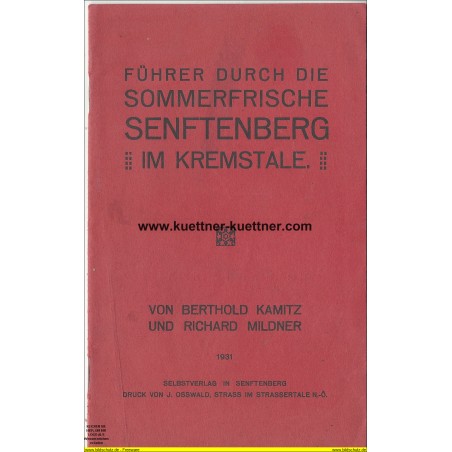 Führer durch die Sommerfrische Senftenberg (1931)