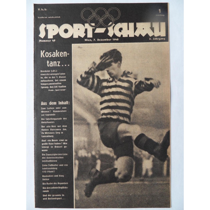Sport-Schau Nr. 49 - 7. Dezember 1948 Sport-Schau Nr. 49 - 7. Dezember 1948