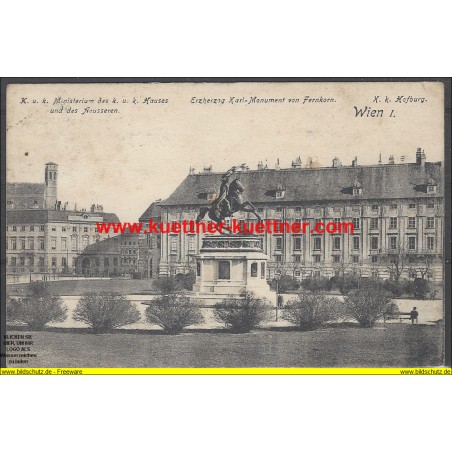 AK - Wien I., K.u.k. Ministerium, Erzhg. Karl-Monument, K.k. Hofburg