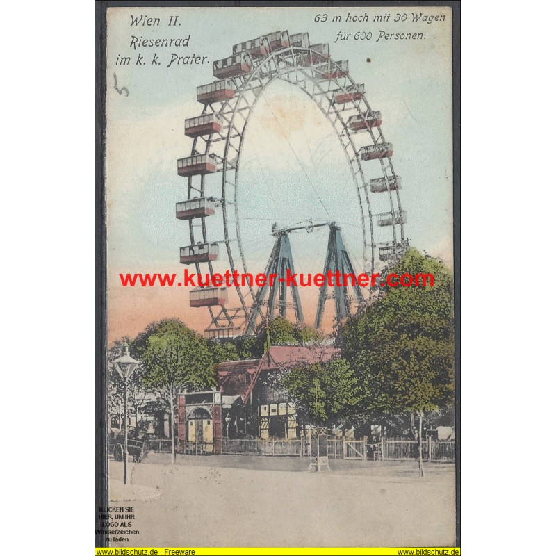 AK - Wien II., Riesenrad im k. k. Prater