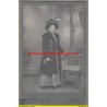 Kabinettformat, gut gekleidete Dame mit Hut, Photo Mannheim, Wien