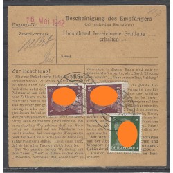 Paketkarte Arbesbach nach Wien, Uffz. Land. Schütz. Batl. (315)