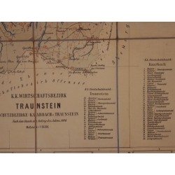 K.K. Wirtschaftsbezirk Traunstein um 1900