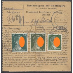 Paketkarte Bannewitz nach Brest am Bug K.P. Ost 627
