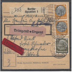Paketkarte Berlin-Spandau nach Wien