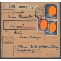 Paketkarte Bonn nach Wien, Klosterneuburg
