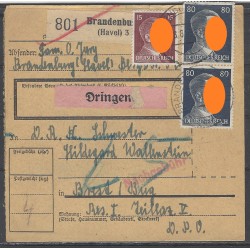 Paketkarte Brandenburg nach Brest am Bug, D.R.K. Schwester