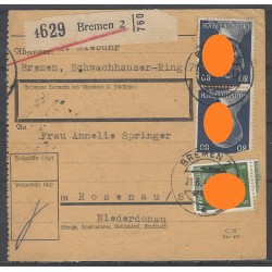 Paketkarte Bremen nach Rosenau, ND