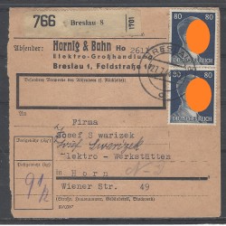 Paketkarte Breslau nach Horn